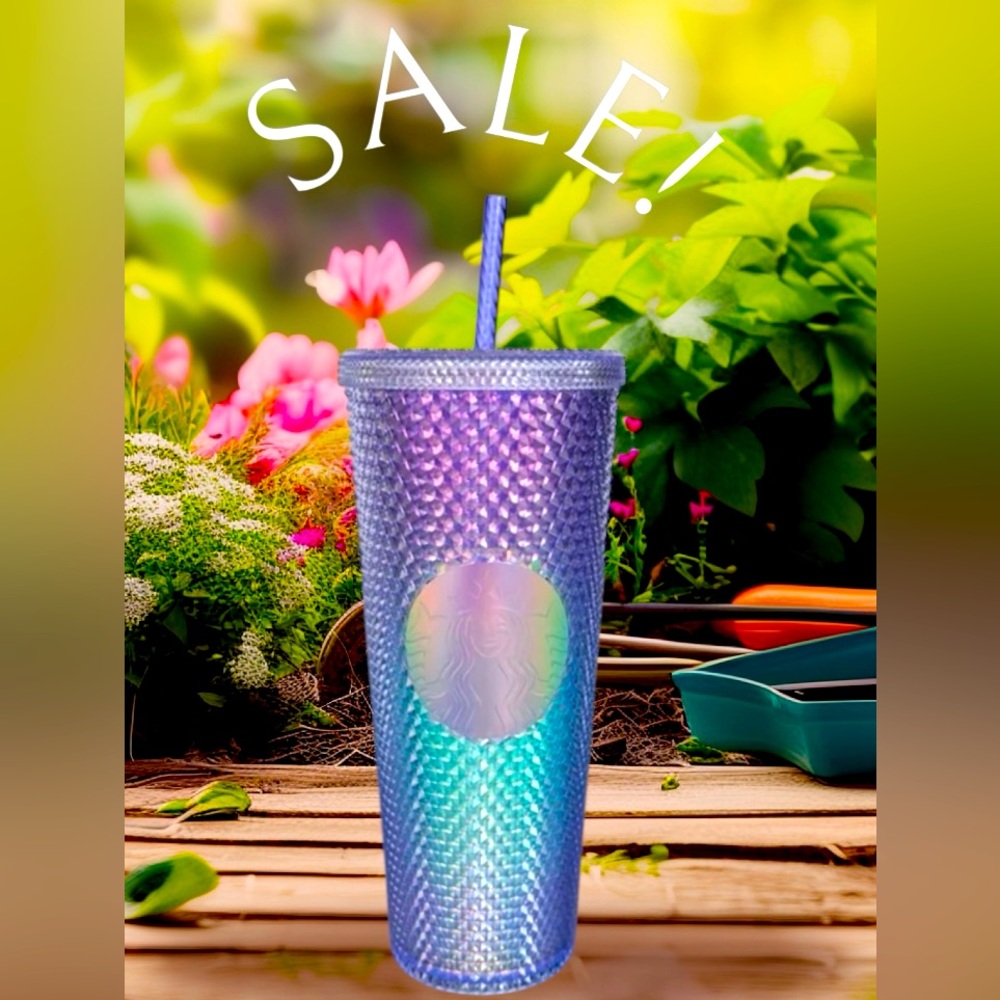 Starbucks Mermaid Studded Cup Purple Ombre Bling Tumbler 24oz Venti New 2021